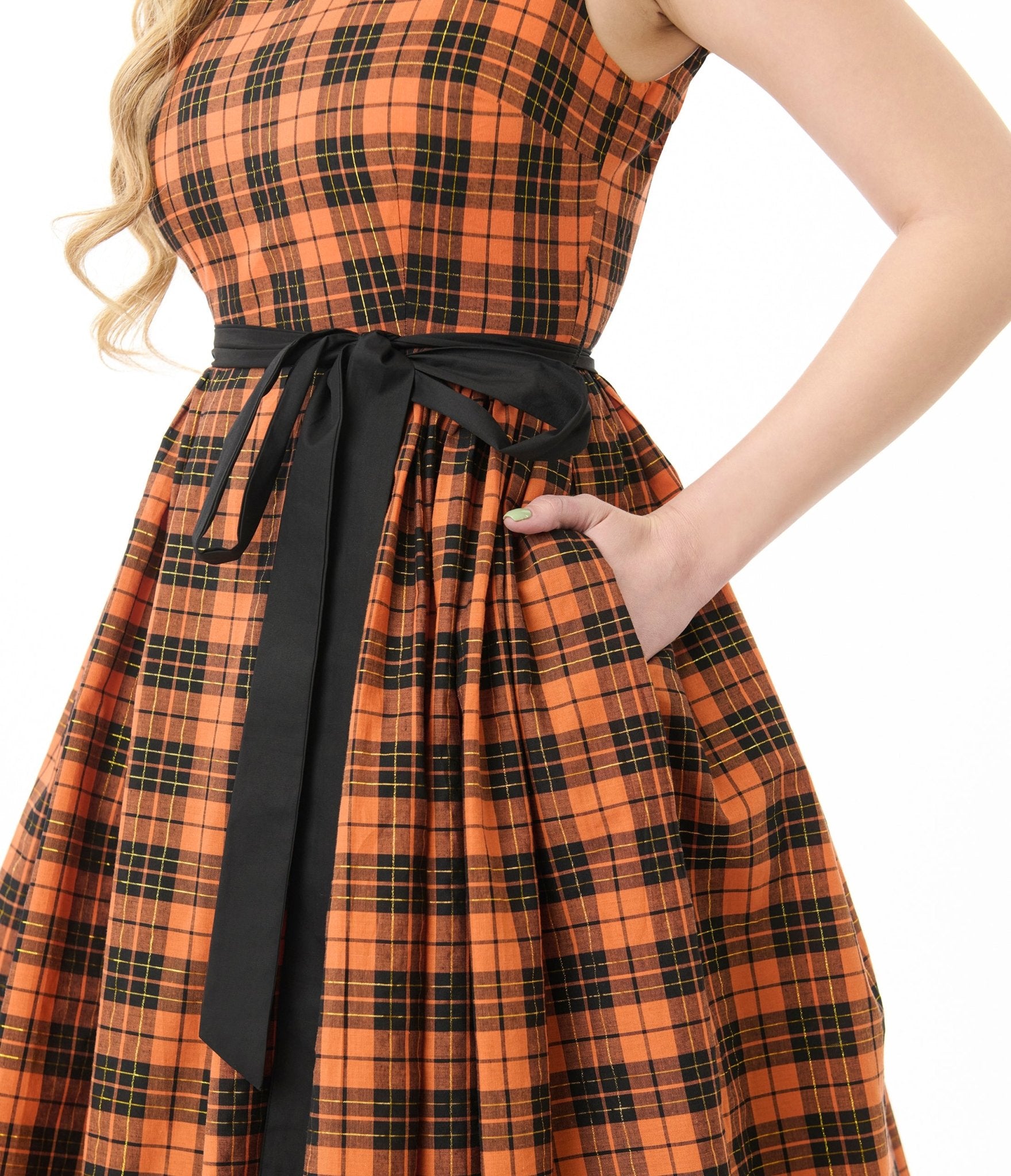 unique-vintage-orange-plaid-sleeveless-cotton-swing-dress-2546960.jpg